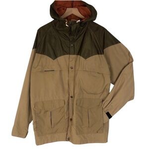 VTG Powderhorn Mountaineering Jacket Mens L Brown Hooded Outdoor Coat